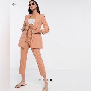 ASOS LUXE tailored cigarette suit pants